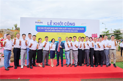 Lễ khởi công dự án nhà máy sản xuất thức ăn chăn nuôi và chế biến nông sản Mavin Mai Sơn