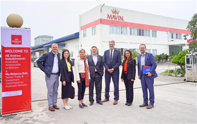 Đại sứ Australia tại Việt Nam đến thăm và làm việc tại Mavin Foods