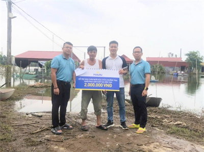 Mavin Allocates 908,750,000 VND to Support Livestock Farmers Recovering from Typhoon Yagi